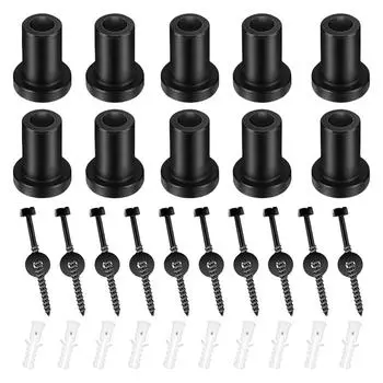 Набор из 10 распорок для двери, раздвижные, сменные, фурнитура для направляющих, настенные анкеры, винты, лаги, болты для надежной установки B