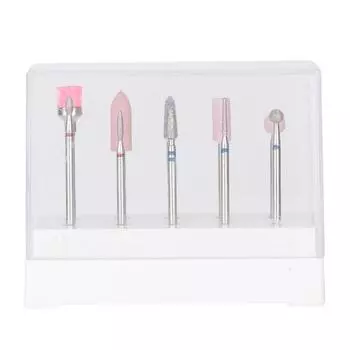 Набор из 10 шт., набор насадок для ногтей, пилочек, шлифовальных головок, электрических инструментов для маникюра, педикюра и дизайна ногтей