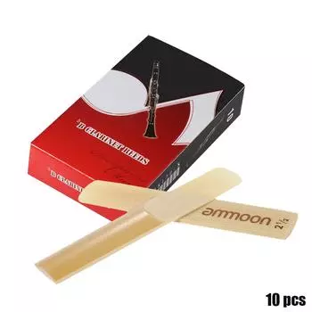 Набор из 10 штук ammoon, бамбуковые трости Strength 2,5 для аксессуаров для кларнета Bb