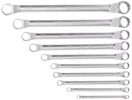 Набор из 10 торцевых ключей Kyoto Machinery Tools TM510 (КТК) серебряный