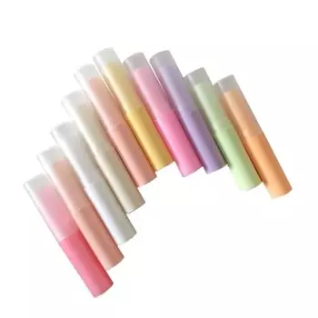 Набор из 10 тюбиков для крема для губ Контейнеры для помады Тюбики для помады Матовые контейнеры для помады ручной работы Контейнеры для губ 3 г Вращающийся многоразовый флакон (1,4*1,4