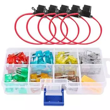 Набор из 120/140 автомобильных предохранителей, автомобильные предохранители лезвийного типа, автомобильные предохранители 2/3/5/7,5/10/15/20/25/30/35/40 А