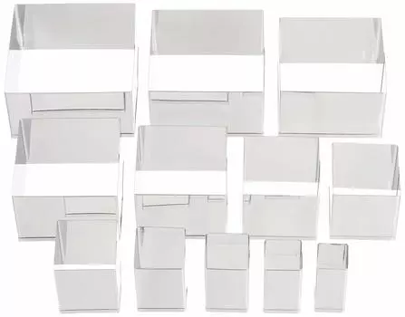 Набор из 12 овощных шпатлевок Endo Shoji TKG от 1 до 12 шт., изготовлен из нержавеющей стали, удобен для коммерческого использования, имеет множество размеров, резак BPT13, квадратный, № серебряный