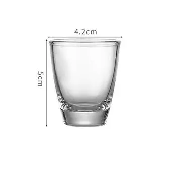 Набор из 12 предметов, 35 мл, в китайском стиле, прозрачный бокал для ликера, толстое дно, пуля, стаканы для спиртных напитков, водки, текилы, бокалы для вечеринки 12pcs