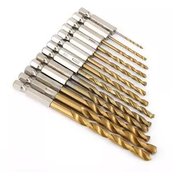 Набор из 13 высокоскоростных сверл с шестигранным хвостовиком и быстросменными кобальтовыми сверлами A