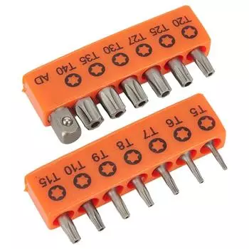 Набор из 14 штук Torx, адаптер для отвертки, удлинитель для адаптера 1/4 дюйма T5 T7 T8 T10 T15 T20 T25 T27 T30 T35 T40, электроинструмент CHINA