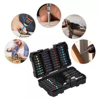 Набор из 15/20/45 шт. Набор сверл, набор отверток, набор ударных отверток для дерева, металла, стали и безопасности, набор отверток с футляром