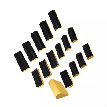 Набор из 16 ручных шлифовальных блоков, прочный универсальный аксессуар, полировальный инструмент для