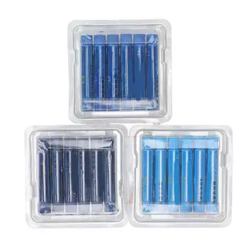 Набор из 18 масляных пастелей, безопасные мягкие синие яркие цвета, художественные принадлежности для детей