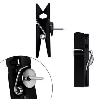 Набор из 20 цветных кнопок в виде зажимов для фотографий, набор кнопок для украшения стен дома, детского сада, свадебных вечеринок прозрачный