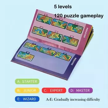 Набор из 20 сложных 2D-головоломок с иллюстрированным руководством и элегантной коробкой для хранения, подходящей для подарка