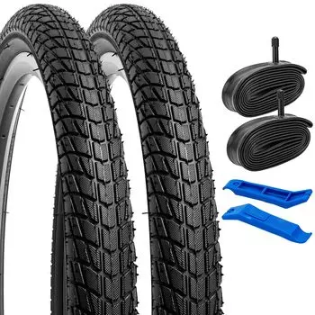 Набор из 20 велосипедных камер с толстой стенкой и американским клапаном 32 мм, велосипедная шина, шина для горного велосипеда 20, электровелосипедная шина 20x1 2, 1,95