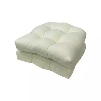 Набор из 22 x 22 подушек для сиденья для помещений и улицы с двумя U-образными подушками One Size бежевый