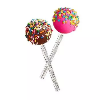 Набор из 24 палочек и мешочков для приготовления конфет из натурального дерева, палочки для карамели со стразами, мешочки для шоколада, набор для самостоятельной выпечки тортов, печенья серебряный