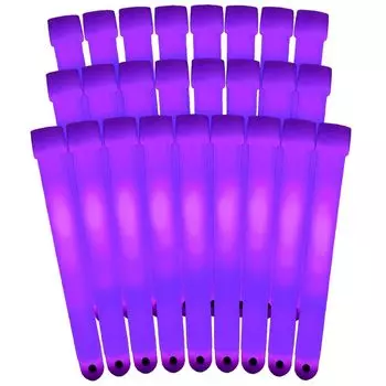 Набор из 25 ламп Penlight для живого концерта, свадьбы, мероприятия, фестиваля, флуоресцентного света, химического освещения, световой палочки (фиолетовый)