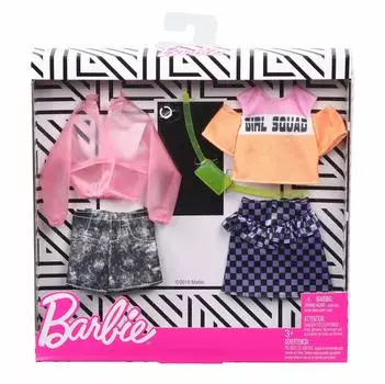 Набор из 2 аксессуаров для Барби Fashion для наряда GHX58 Jacket/Gingham [Платье для куклы]
