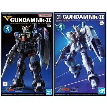 Набор из 2 базовых моделей CENTURY REAL TYPE CENTURY REAL TYPE Mobile Suit Z, пластиковая модель [HG] 1/144 Mk-II (Технические характеристики Титанов) (21-я версия.) и Мк-II