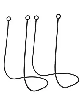 Набор из 2 берушей, специальные беруши, силиконовая нить, предотвращающая засорение ушей, легко и сверхлегко подходит для большинства берушей со съемным ухом, черный Elowen