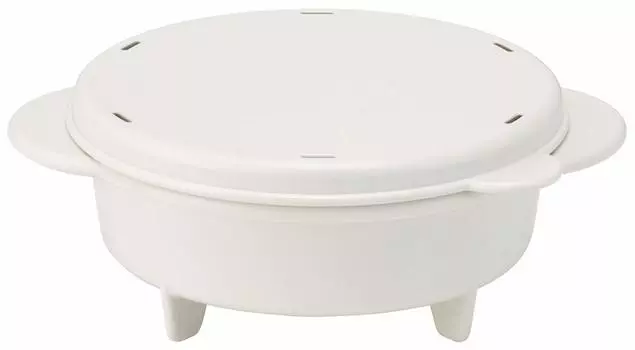 Набор из 2 блинниц Skater для микроволновой печи, пастель цвета слоновой кости, сделано в Японии, HCM1