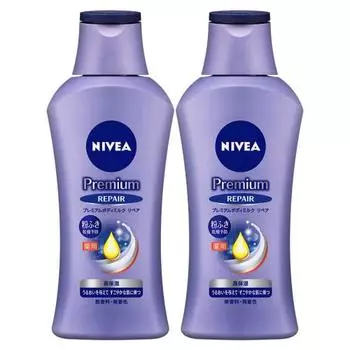 Набор из 2 бутылочек молочка для тела Nivea Premium Body Repair (190 г х 2 шт.) [Высококачественная, блестящая и здоровая кожа] [Эмульсия для тела] Предотвращает пудровую сухость
