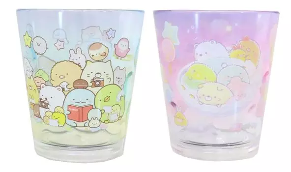 Набор из 2 детских футболок Sumikko Gurashi Acrylic Dot Tumbler Factory (Ацумарундесу/Сумикко Фиолетовый)