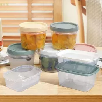 Набор из 2 герметичных контейнеров для заморозки с закручивающимися крышками 400/500/700 мл, без бисфенола А, герметичный 500ML зелёный