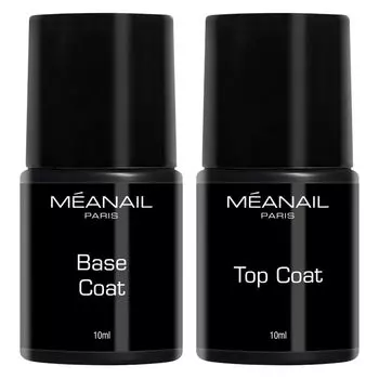 Набор из 2-х базовых и верхних покрытий Paris для гелевых ногтей, совместимых с жестокостью, без УФ/светодиодов…