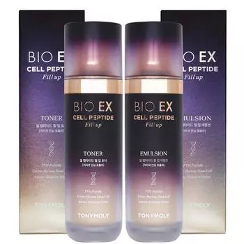Набор из 2-х компонентов пептида клеток Tony Moly Bio EX (тонер 130мл + эмульсия 130мл), 1 комплект