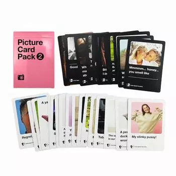 Набор из 2 карточек Pink Color Mini Picture, в которые вы никогда не играли. Мне нравится навсегда. Настольная игра розовый