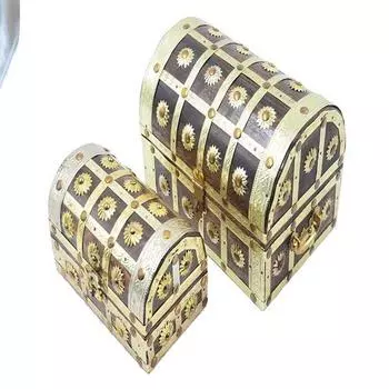 Набор из 2 латунных декоративных женских деревянных шкатулок для украшений для гостиной