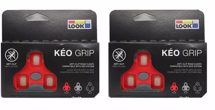 Набор из 2 LOOK KEO GRIP CLEAT (красный (9° подвижный)) [Элемент]