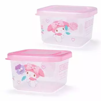 Набор из 2 мини-контейнеров для еды Sanrio My Melody 747726 (Контейнер для хранения) розовый