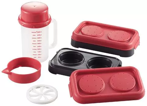 Набор из 2 миксеров для микроволновой печи Pearl Metal от производителя Imagawayaki, изготовленных в Японии, D-499