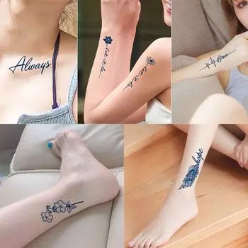 Набор из 2 наклеек для полуперманентной татуировки MIRWAY, 1 шт., MWS-092-набор из 2 шт.