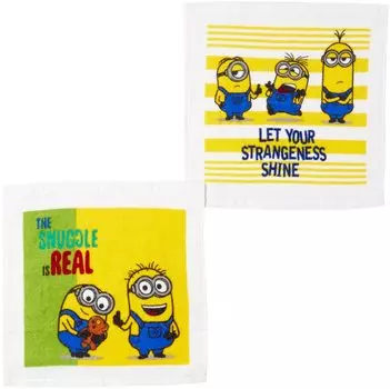 Набор из 2 полотенец для рук Marushin с носовыми платками и чехлом Minion Pop Drive Товары для входа в детский сад Подготовка к поступлению в детский сад