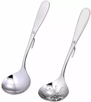 Набор из 2 половников Shimomura Planning для кастрюль, пригодных для мытья в посудомоечной машине. Идеально подходит для В комплекте только черпак. Общая длина. Обеденный. Маленький. Из нержавеющей стали. Tsubamesanjo.