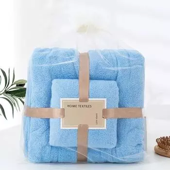 Набор из 2 предметов: набор полотенец из ультратонкого волокна, набор полотенец для ванной комнаты из кораллового бархата, впитывающих влагу 2pcs синий