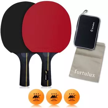 Набор из 2 ракеток для настольного тенниса с сеткой и мячом для начинающих Anywhere Pen Shake Family