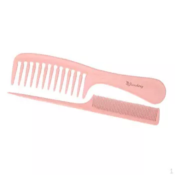 Набор из 2 расчесок для расчесывания и секционирования волос Frizz Salon Styling розовый