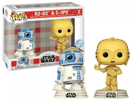 Набор из 2 ретро-фигурок «Звездные войны» Funko 2pk Star Wars Funko R2-D2 и C-3PO POP! [Эксклюзив для Target]