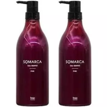 Набор из 2 шампуней Hoyu Somarca Color Shampoo Pink 770 мл Цветной шампунь Коммерческое использование Окрашивание Коммерческое использование Салонный шампунь большой емкости