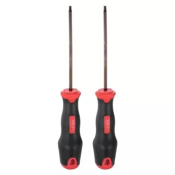 Набор из 2 шестигранных магнитных ключей-отверток uxcell H3x100 мм, метрический шестигранный ключ с рукояткой 100 мм для технического обслуживания автомобилей, общего ремонта