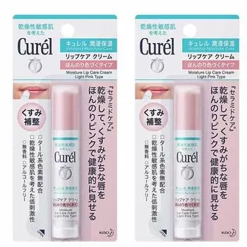 [Набор из 2 шт.] Крем для губ Curel Lip Care Cream, слегка окрашенный, 4,2 г x 2 шт.