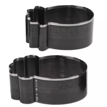 Набор из 2 шт., штамп для резки кожи 55 мм, 62 мм, легированная сталь, инструмент для пробивки отверстий в коже