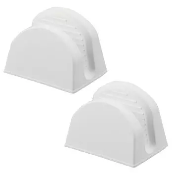 Набор из 2 силиконовых прихваток с магнитами Yamazaki Jitsugyo белого цвета (Ш9,2 x Г7 x В7,2 см) (за штуку) Плавающие рукавицы для хранения, пригодные для мытья в посудомоечной машине, 1957 г.