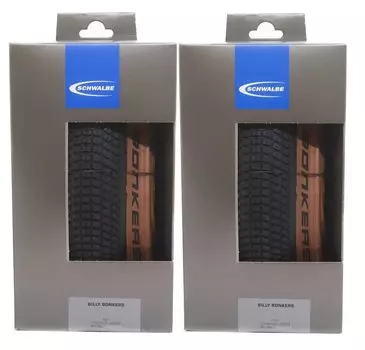 Набор из 2 складных покрышек SCHWALBE BILLY BONKERS ADDIX 20x2.00(50-406) (Бронзовая боковина) [Элемент]