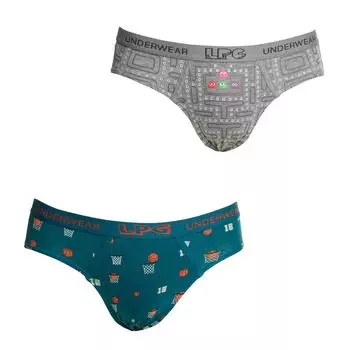 Упаковка из 2 трусов из дышащей ткани с анатомическим кроем спереди LPG2018 для мальчиков 10 AOS зелёный