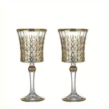 Набор из 2 стеклянных бокалов для красного вина на высоких ножках, легкие роскошные высококачественные бокалы для домашнего использования в европейском стиле, каждый емкостью 270 мл/9 унций, безопасный и защитный