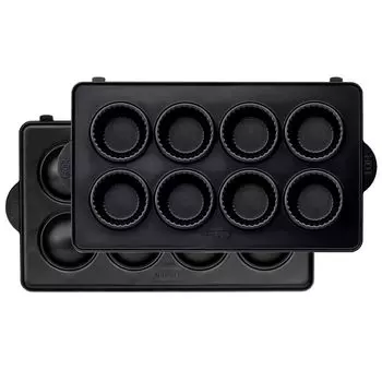 Набор из 2 тарелок для кексов, специальная пекарня с горячим песком, электрическая вафельница, сэндвичница [официальный Vitantonio] (ПВВХ-20-СС) [Горячая плита] кремовый