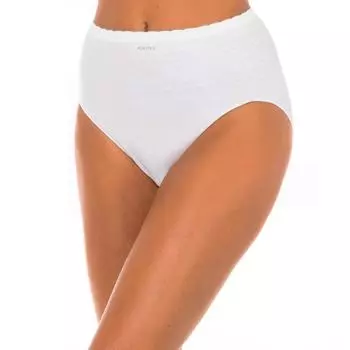 Pack-2 Женские трусики макси с высокой талией P04AK M белый